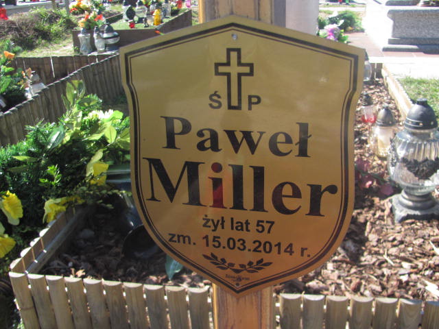 Paweł Miller Pruszków - Grobonet - Wyszukiwarka osób pochowanych