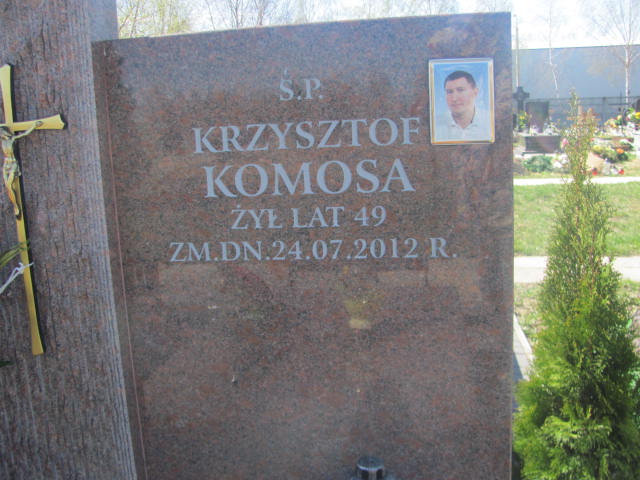 Krzysztof Komosa Pruszków - Grobonet - Wyszukiwarka osób pochowanych
